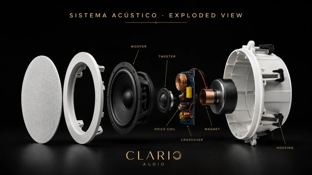Clario Audio ecIc52-F Altavoz de techo